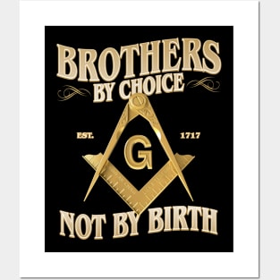 Brothers By Choice Masonic Freemason Posters and Art